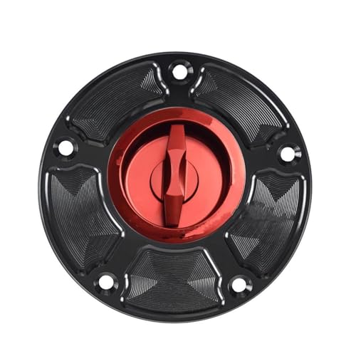 Bouchon de réservoir sans clé rouge pour éliminer la galère des clés de moto
