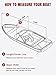 Boat Cover 17–19 ft (Beam up to 102″), Marine-Grade Water-Resistant Cover for Deep-V & Large Runabout Boats, Heavy-Duty UV Protection with Wind-Secure Tie-Downs for Trailer & Dock Storage - Black
