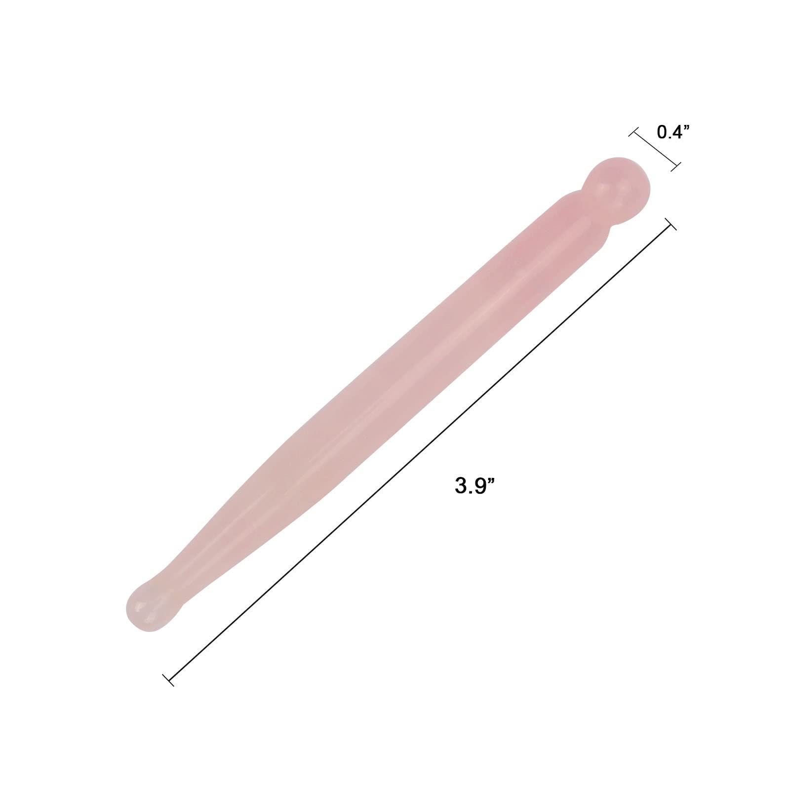 ideayard Gua Sha Pen Scraping Massage Wand Tool Acupuncture Pen Therapy Stick Point Treatment (Rose Quartz) - Image 2