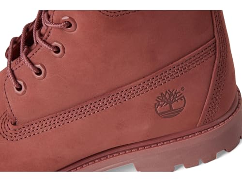 Timberland Timberland Women's Premium 6 Inch Lace Up Waterproof Boot, Medium Red Nubuck, 8 Medium