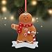 Personalized Gingerbread Boy Ornament - Custom Name & Year for Son Grandson - Sweet & Festive Christmas Tree Decoration - Cute Holiday Baking Cookie Theme Gift 2025