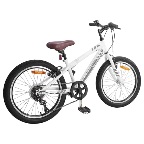 Bicicleta de montaña infantil ajustable de acero blanco para evitar dolores de espalda 2