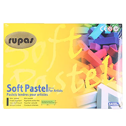 Rupas Soft Dry Pastel 64 Color Set Square Chalk #TOP2