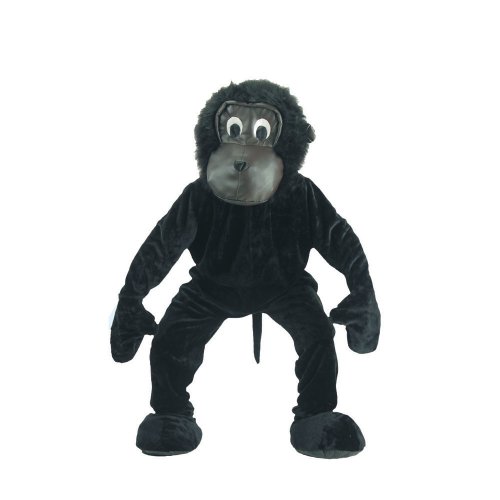 Dress Up America Costume de mascotte Gorille effrayant adulte , Taille adulte Taille unique (taille- 152 , hauteur- 191 cm) , Noir , One Size