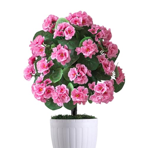 Flores artificiales resistentes al sol para balcones sin riego 2