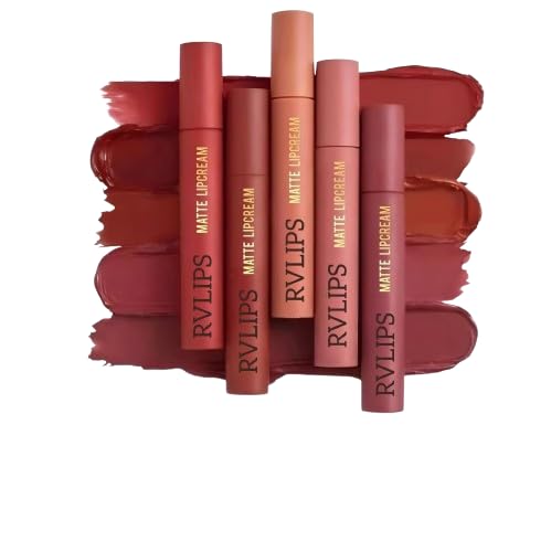 Matte Liquid Lipstick Set for Women | Multi Shade Nude Collection | Nude Pink, Nude Brown, Plum & Nude Mauve | Smooth Matte Finish Lip Color | Everyday Makeup Lipstick Set | 10 ml-image-10
