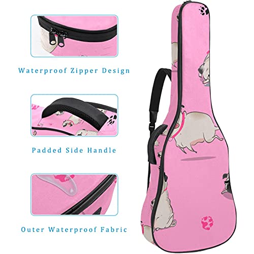Housse guitare classique et folk imperméable à sangle de transport réglable - 4