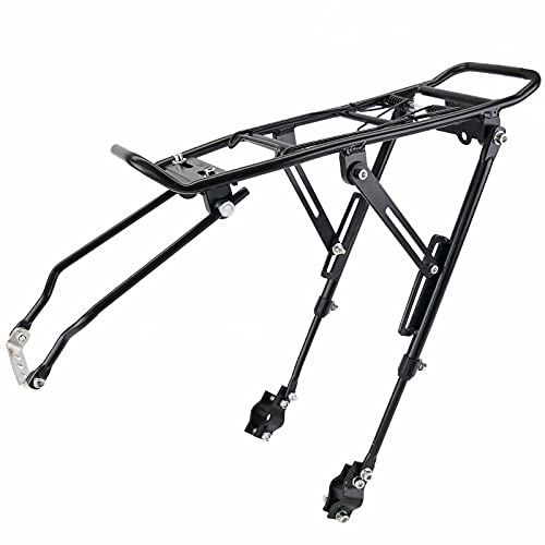 PrimeMatik - Gepäckträger aus Metall Dachgepäckträger hinten für Fahrrad mit mit Hebel 39x34cm