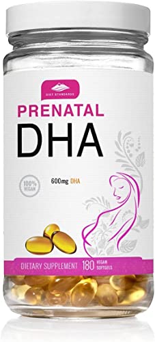 Diet Standards Vegetarian Prenatal DHA - 100% Plant Based DHA Prenatal (That is Both a Vegetarian DHA Prenatal & a Vegan Prenatal DHA) = Best Omega 3 Vegan DHA Prenatal to use with Prenatal Vitamins