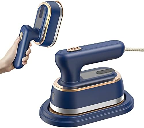 Handheld Steamer for Clothes, Portable Travel Garment Steamer with Rotary Handle, 180ml Water Tank, 15 Second Fast Heat-up, Mini Fabric Wrinkle Remover for Home and Travel(Blue Color)