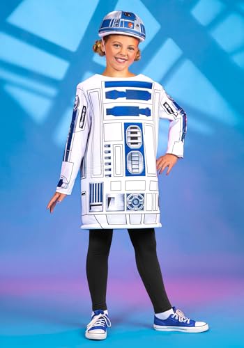 Disfraz infantil R2-D2 Star Wars con túnica y gorra miniatura 2