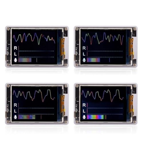 Visualizador de música para coche y estudio en casa con reloj LCD y analizador de espectro 2
