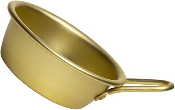 Korean Style Small Aluminum Bowl Makgeolli Bowl Chic for Food Presentation