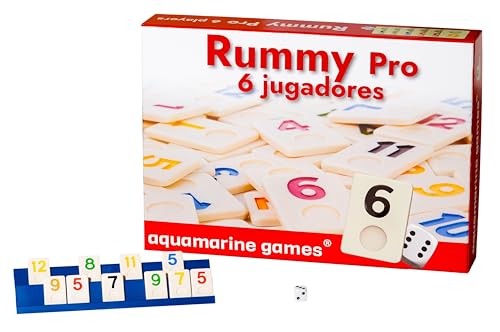 Aquamarine Games DO001 Rummy, Spiel für 6 Spieler, Modelle