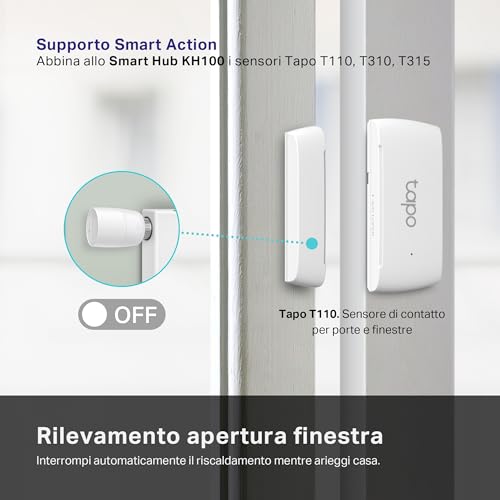 TP-Link Kasa KE100 Valvola Termostatica Intelligente, Protezione Dal Gelo, Controlla a Distanza il Radiatori Dal Telefono, Risparmio Energetico, Supporta Alexa, Assistente Google, Hub Obbligatorio - Immagine 4