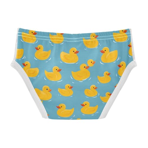 Wusikd Yellow Ducks Boys' Underwear Cotton Blue Boys Briefs Soft Toddler Underwear 2T2