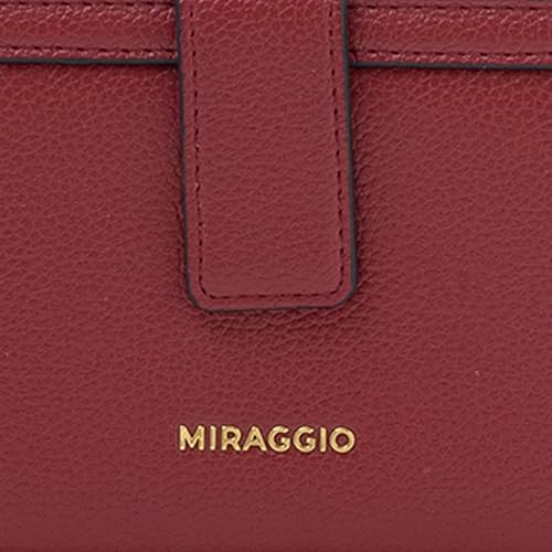 Image of Miraggio Trudie Wallet with Detachable Wristlet | One Main Compartments | 8 Card Slots | Women Wallets | Gift Items for Women (Red)