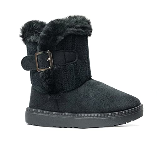 Image of REDVOLUTION SnowStar Snow Boots for Kids - Warm Winter Boots with Snowflake Print for Toddlers & Little Kids