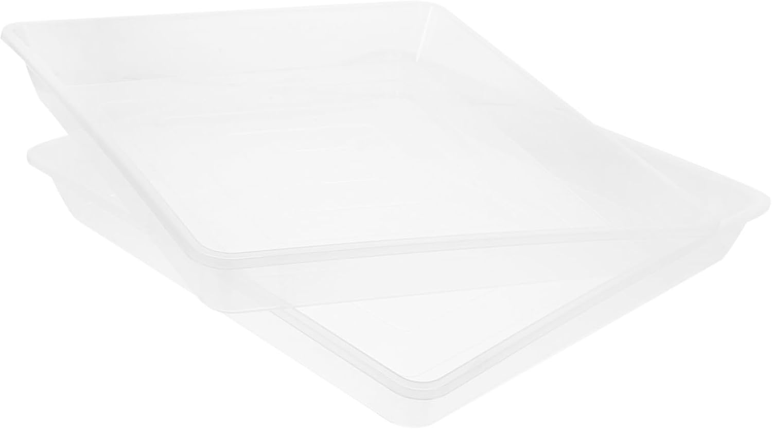 2pcs Square Plastic Plant Saucer Trays for Indoor and Outdoor Use Drainage Base Water Catcher Multi-use Flower Pot Drip Tray and Decorative Flower Pot