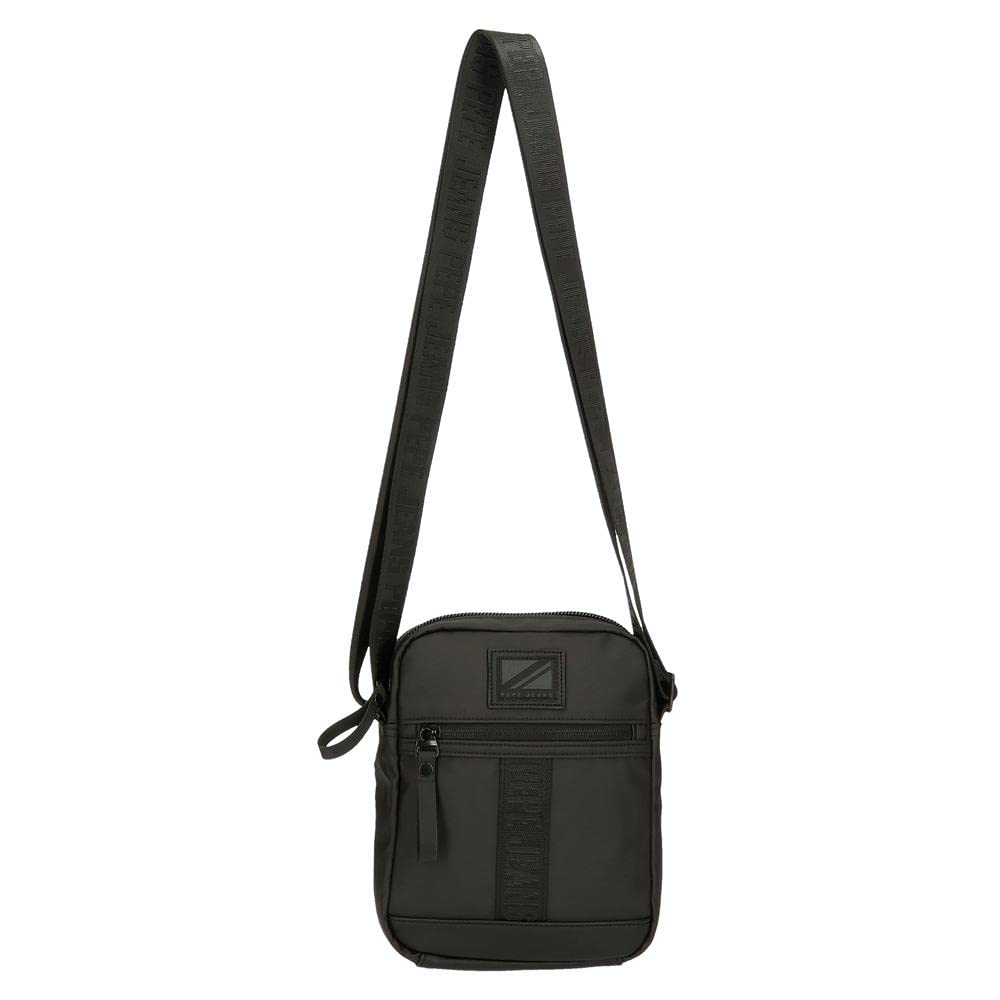 Pepe Jeans Hoxton bandoleras y neceseres, Negro y Azul, poliestery PU Diferentes tamaños