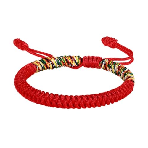 Handmade Braided Red Bracelet For Men Women Tibetan Lucky Amulet Knot Bracelet Woven Thread String For Friend and Couple Peace and Protection3