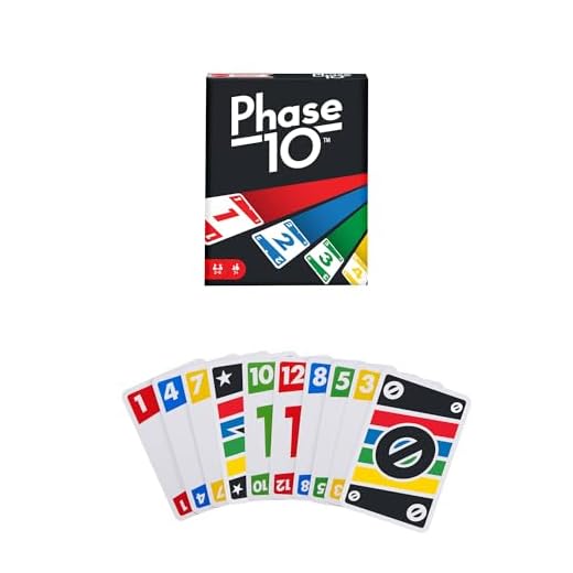 Mattel Games FPW38 - Phase 10 Kartenspiel und Gesellschaftspiel geeignet für 2 - 6 Spieler, Gesellschaftsspiele und Kartenspiele ab 7 Jahren 3 Mattel FFY05 Phase 10 , Kartenspiel