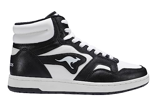 Kangaroos Zapatillas Unisex K Slam Point Mid Color Negro y Blanco, Talla 40 EU, Color Blanco y Negro., 40 EU