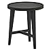 Marca Amazon - Rivet Modern - Mesa nido redonda de madera, 40 cm de ancho (roble oscuro)