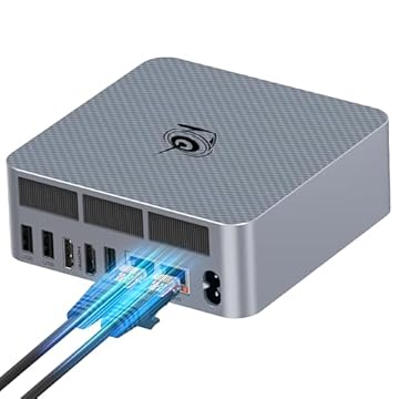 Beelink Mini PC, 5650U Pro AMD Ryzen 5 (até 4,2GHz) 16GB DDR4 RAM 500GB M.2 NVMe SSD Mini Desktop, Dual LAN/Wifi6/BT5.2/USB3.2/4K@60Hz Dual HDMI Display, Office/Home Micro PC