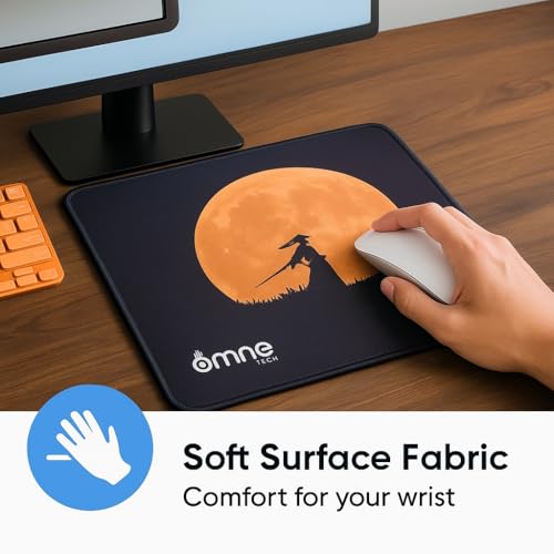 Image of Mousepad for Desk | Smooth Waterproof Surface, Anti-Slip Rubber Base, Durable & Comfortable Mouse Pad for Office, Laptop & Computer (Samurai Warrior)