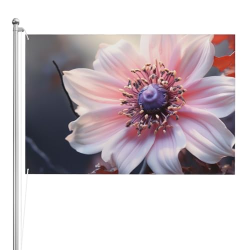 Drapeau de fleur 1,2x1,8m double face grand format pour décoration extérieure et intérieure