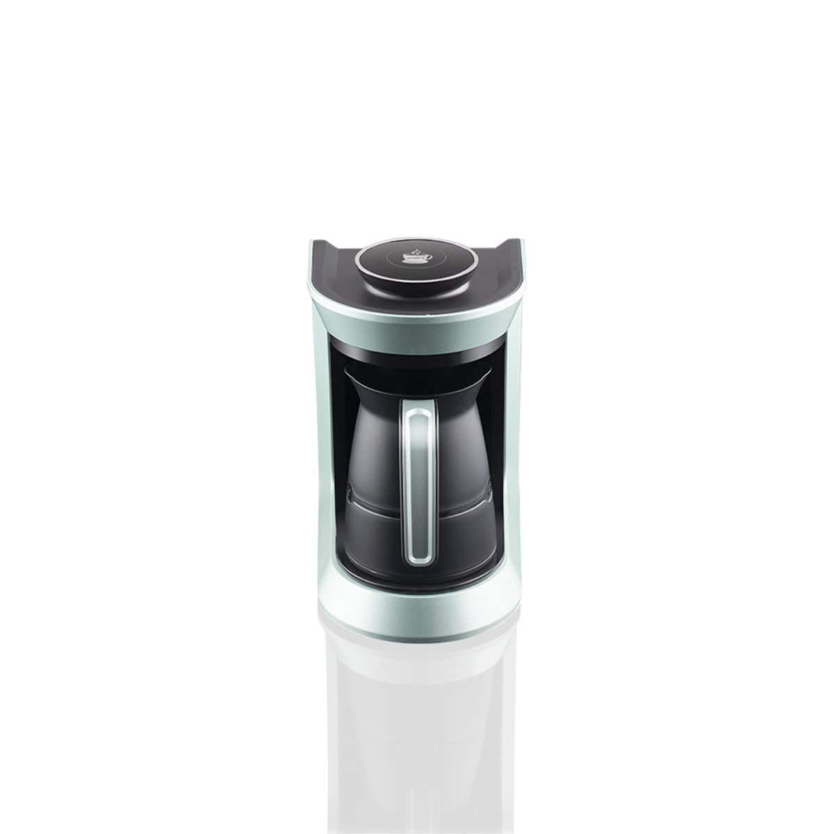 arnica Köpüklü-Türkische Mokka Kaffeemaschine - 650W Edelstahl Kaffeekocher für Türkischen Kaffee - 4 Tassen 300ml - Überlaufschutz Ein-Klick-Bedienung