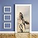 Interne Porte Adesivi Cavallino Rampante Door Adesivo Poster Impermeabile Pvc Rimovibile Porta Decalcomanie Parati Soggiorno Ufficio Decorazione 80x210cm