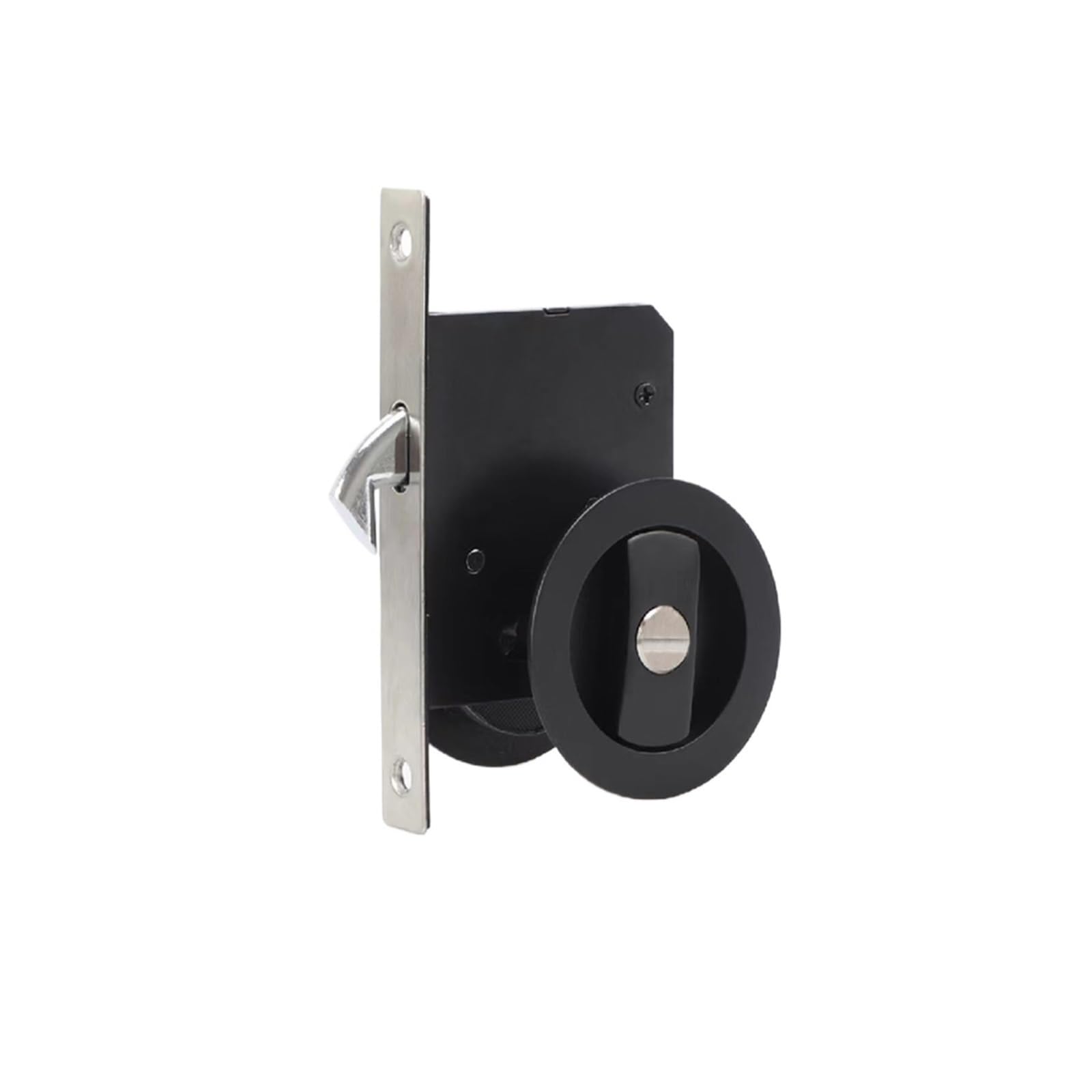 Yxinaer Keyless 1 Round Recessed Door Lock Door Sliding Lock