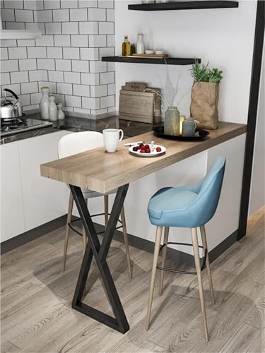 Pieds de table en métal barre fer d'armoire support de table or