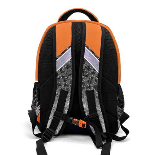 Cheer Cheerleader Waterproof Backpack Casual Daypack Shcoolbag Book Bag for Boys Girls Orange3