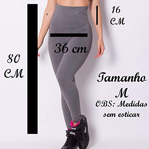 Calça Legging Básica Cós Alto 16cm | 20021 Cor:Preto;Tamanho:G