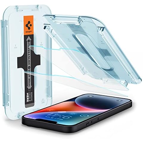 Spigen Tempered Glass Screen Protector designed for iPhone 14 Plus/iPhone 13 Pro Max [2 Pack] Cover