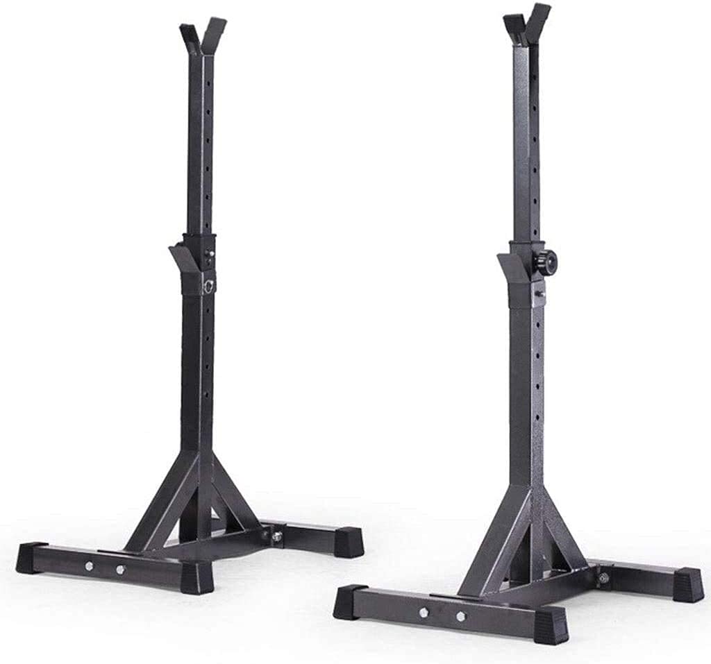 ERoomQ Barbell Stand Weight Lifting Rack Gym Family Fitness Pull-Up Bars Men's Fitness Barbell Rack Bench Press Multifunctional Shelf Squat Rack Adjustable Bracket Home Indoor Gym Strengt