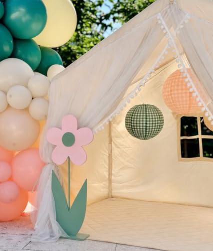 xo, Fetti Paper Camp Lantern Set | Pink, Green, Camp, Bachelorette, Birthday, Outdoor Party, Glamping Decor - Image 4