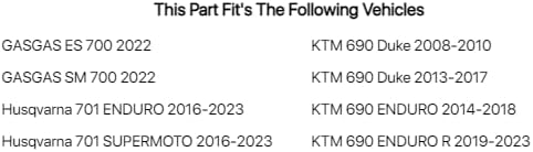 Miniatura 4 de TUSK Palanca de cambios plegable punta negra/naranja para KTM 690 Enduro R 2019-2024