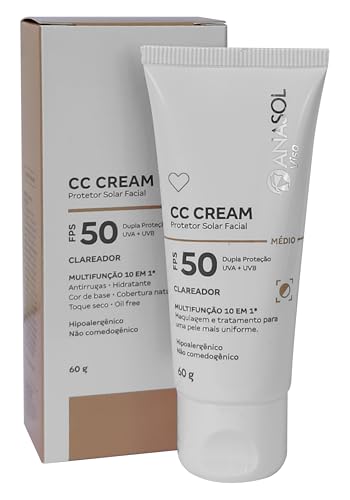 CC Cream Facial FPS 50 Médio 60g - Anasol
