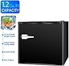 LHRIVER Mini Freezer Compact Upright Freezer, 1.2Cu.ft Small Freezer with Handle, Removable Shelves, Adjustable Thermostat Low Noise Mini Freezers for Bedroom, Apartment, Home, Office, Black #1