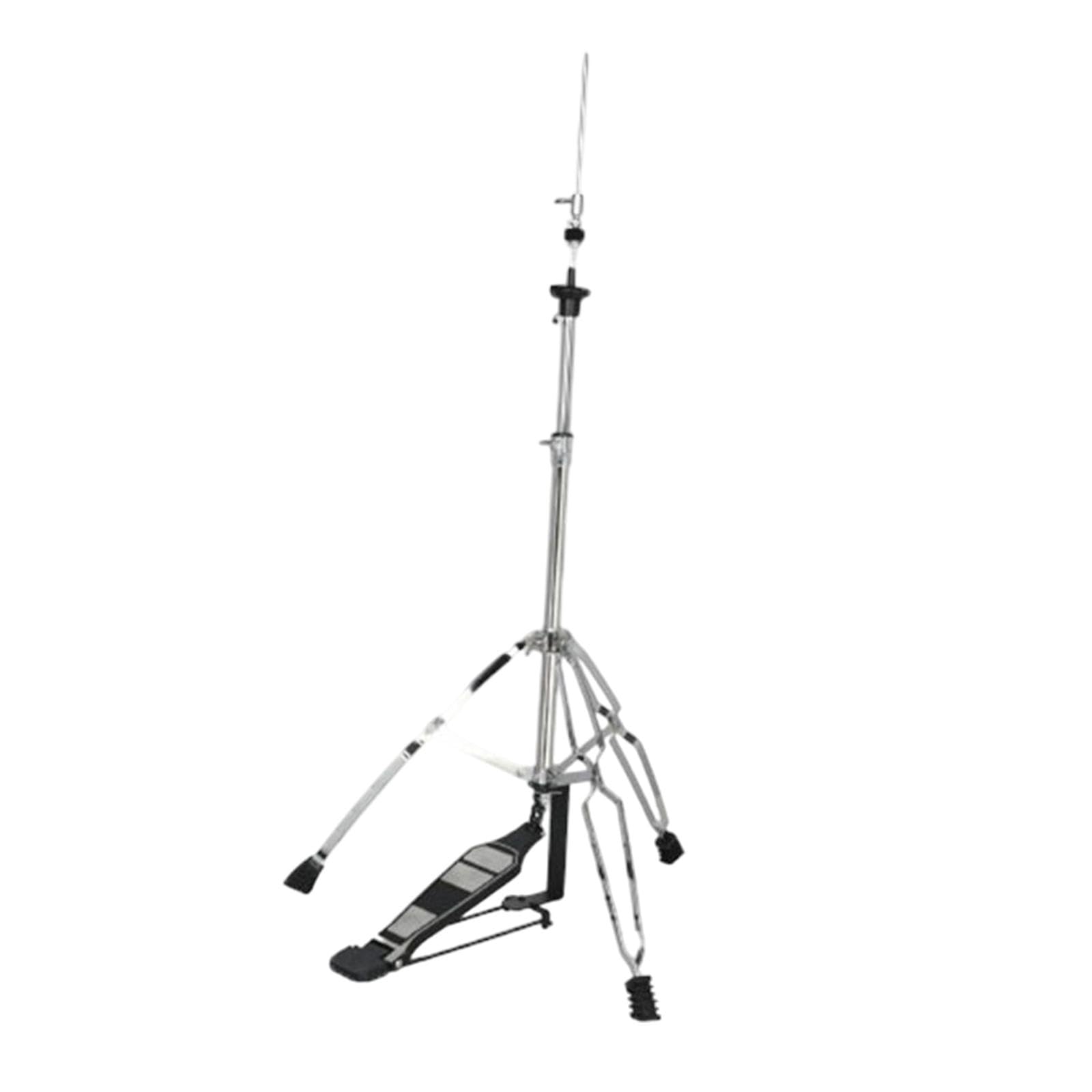 F Fityle Soporte para Hi Hat Trípode para Hi y ajuste de altura Instrumento musical profesional con doble soporte para ejercicios Conciertos