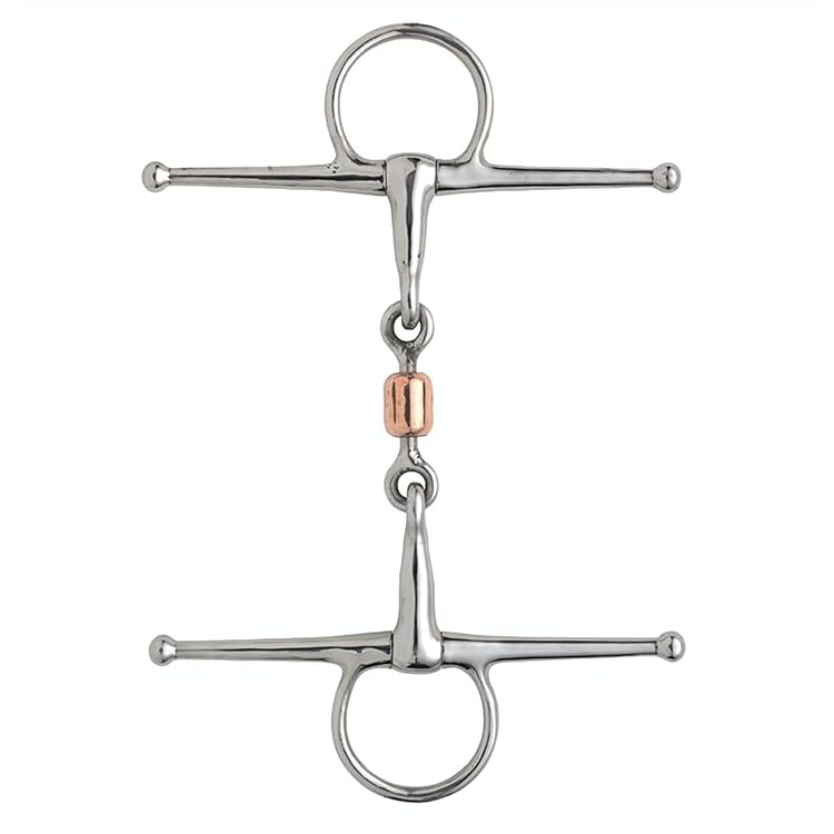 Full Cheek Snaffle Bit With Copper Peanut Stainless steel for Horse (5.5 Inchs) - Image 2