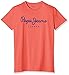 Pepe Jeans Original Stretch Camiseta, Naranja (Dark Coral 189), Medium para Hombre