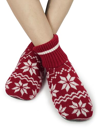 Image of BenSorts Fuzzy Slipper Socks for Women Non Slip House Socks with Grips Gifts
