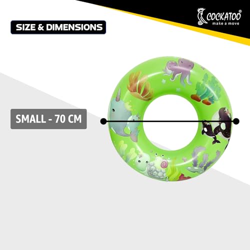 Image of Cockatoo Inflatable PVC Swimming Floats with Handles, Small Swimming Pool Floats