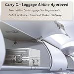 20 Inch All Aluminum Carry On Luggage 22x14x9 Airline Approved with Spinner Wheels,Hard Shell Zipperless Lightweight Small Suitcase with TSA Approved for Travel Business Women Men,Silver - Image 3