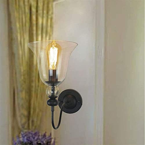 Lumière de mur d'extérieur vintage style champêtre noir - 6